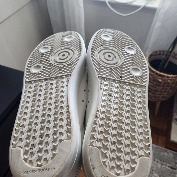 Golden Goose Purestar White Size 40 Unisex Star-Patterned Sole - Picture 7 of 13